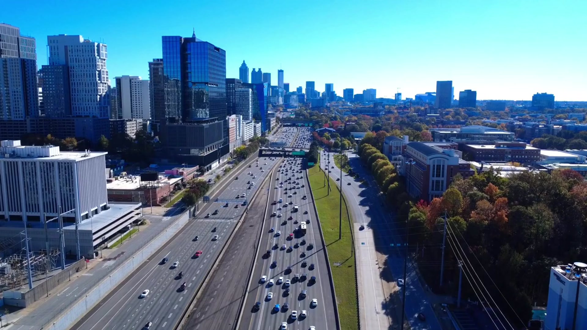 Aerial view of Atlanta